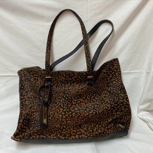 Antonio Melani leopard cheetah print tote bag